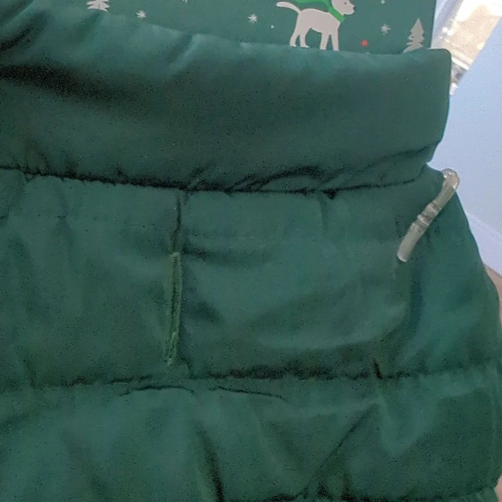 NWT PETSHOPPE Reversible Coat, Large, Green
